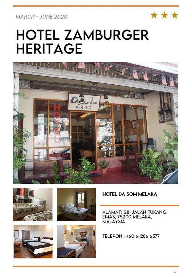Hotel Zamburger Heritage Melaka  Bagian luar foto
